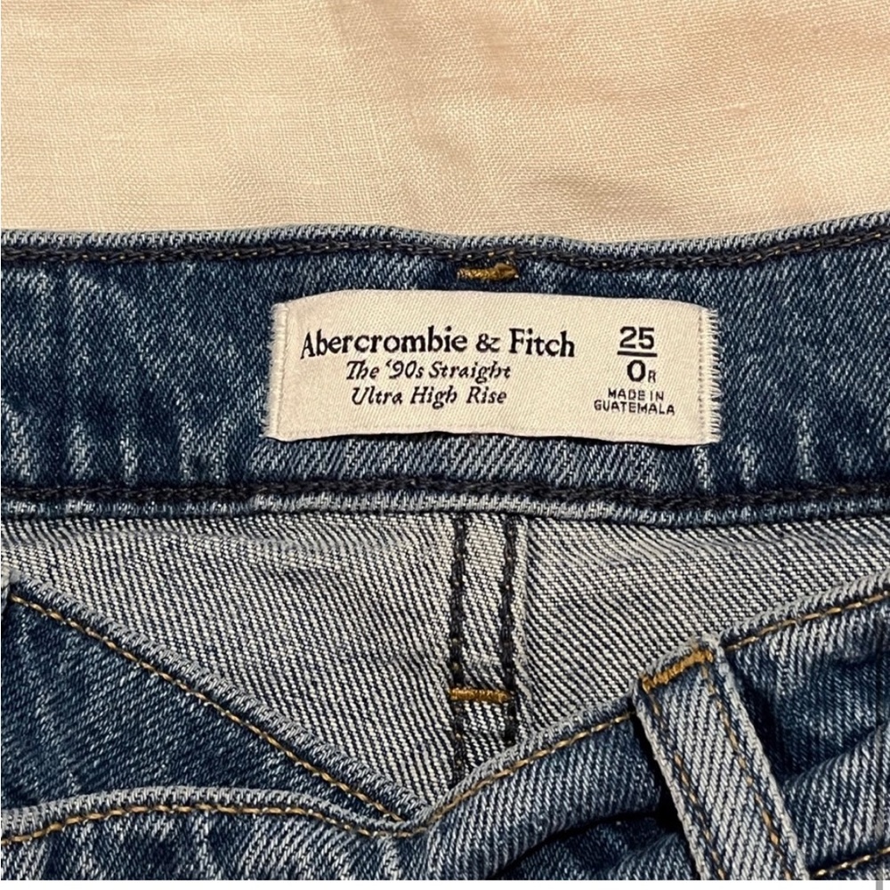 Abercrombie and Fitch criss cross jeans, barely worn.